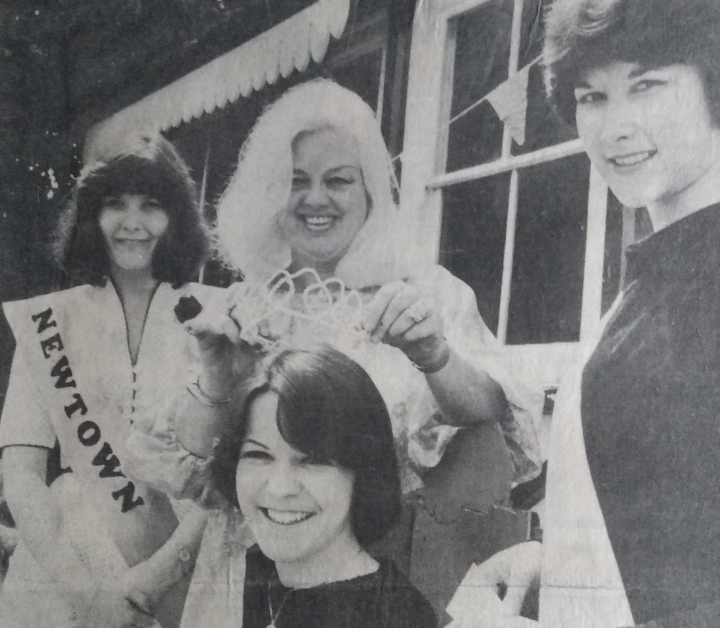 June 1981 saw Diana Dors the star attraction at the annual Kay’s sports day and fete. She is crowning Karen Heard as Kay’s Sports Queen, watched by runner-up Carol Turner, left, and Adyna Jones, who was third