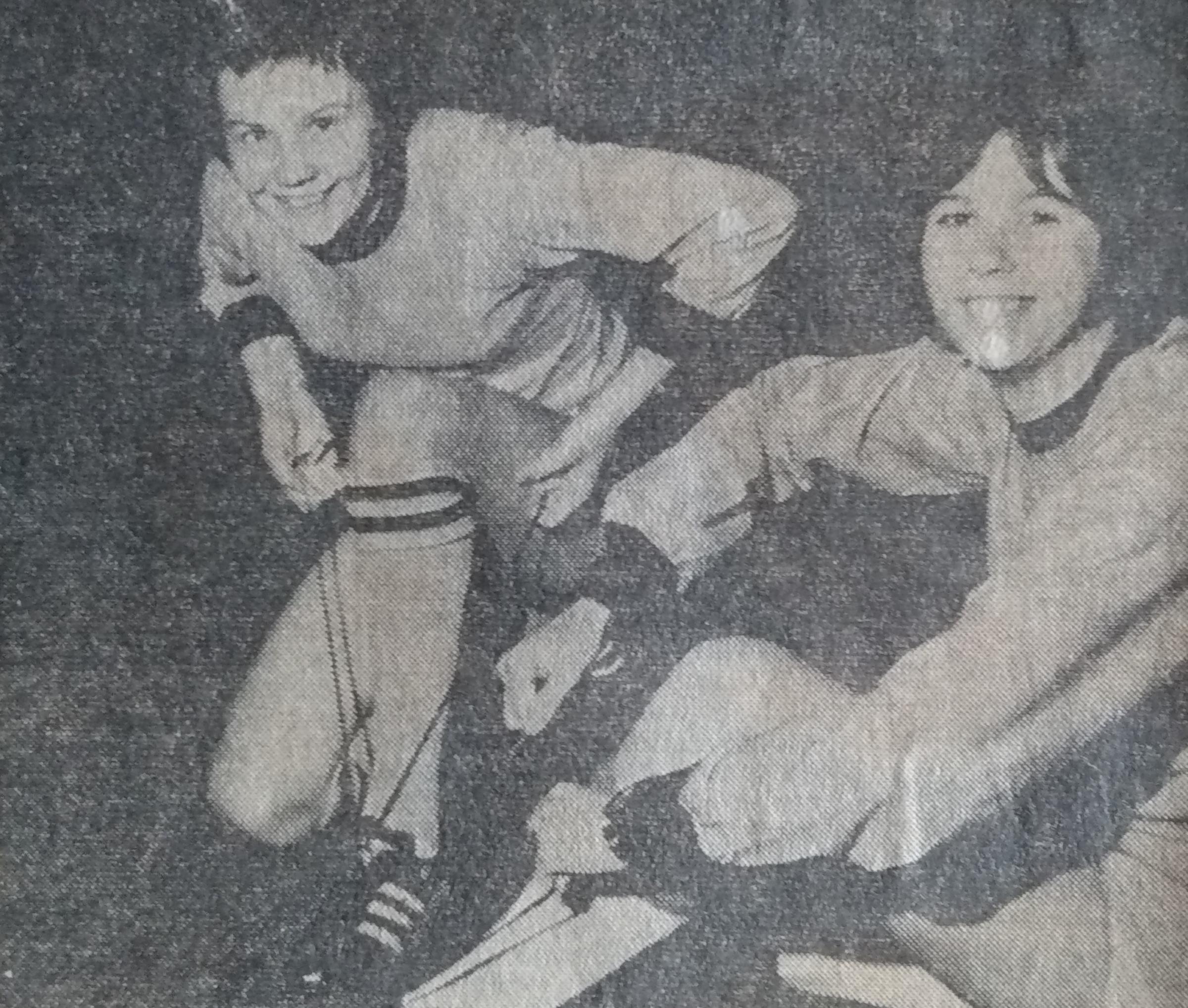 Its October 1969 and two Worcester teenagers, Gail Gunnell, 15, left, and Lesley Cole, 16, members of the Kays Ladies team were getting ready to travel to Italy after being chosen to represent England in an international tournament