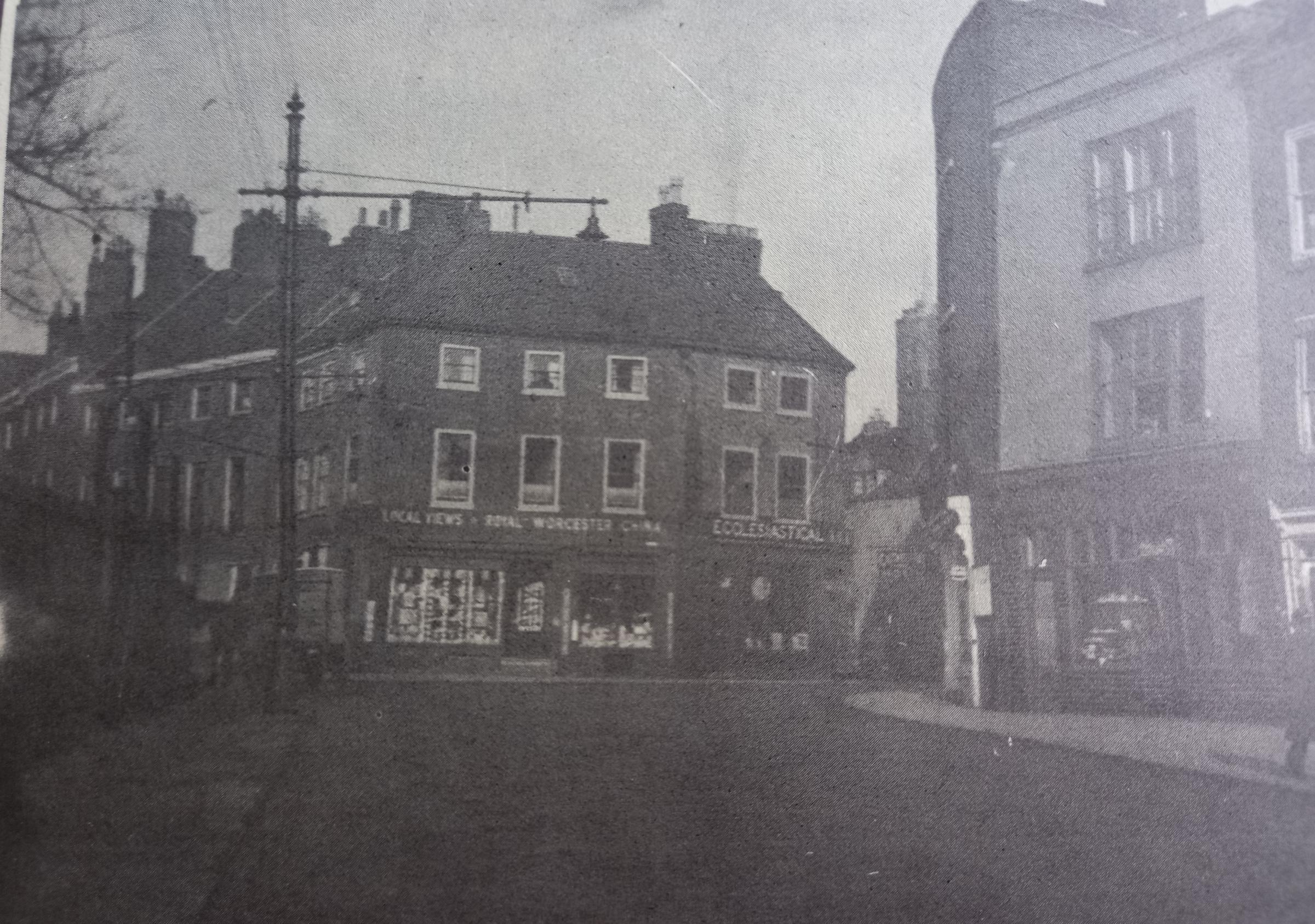 College Street at its junction with High Street, before the construction of Deansway