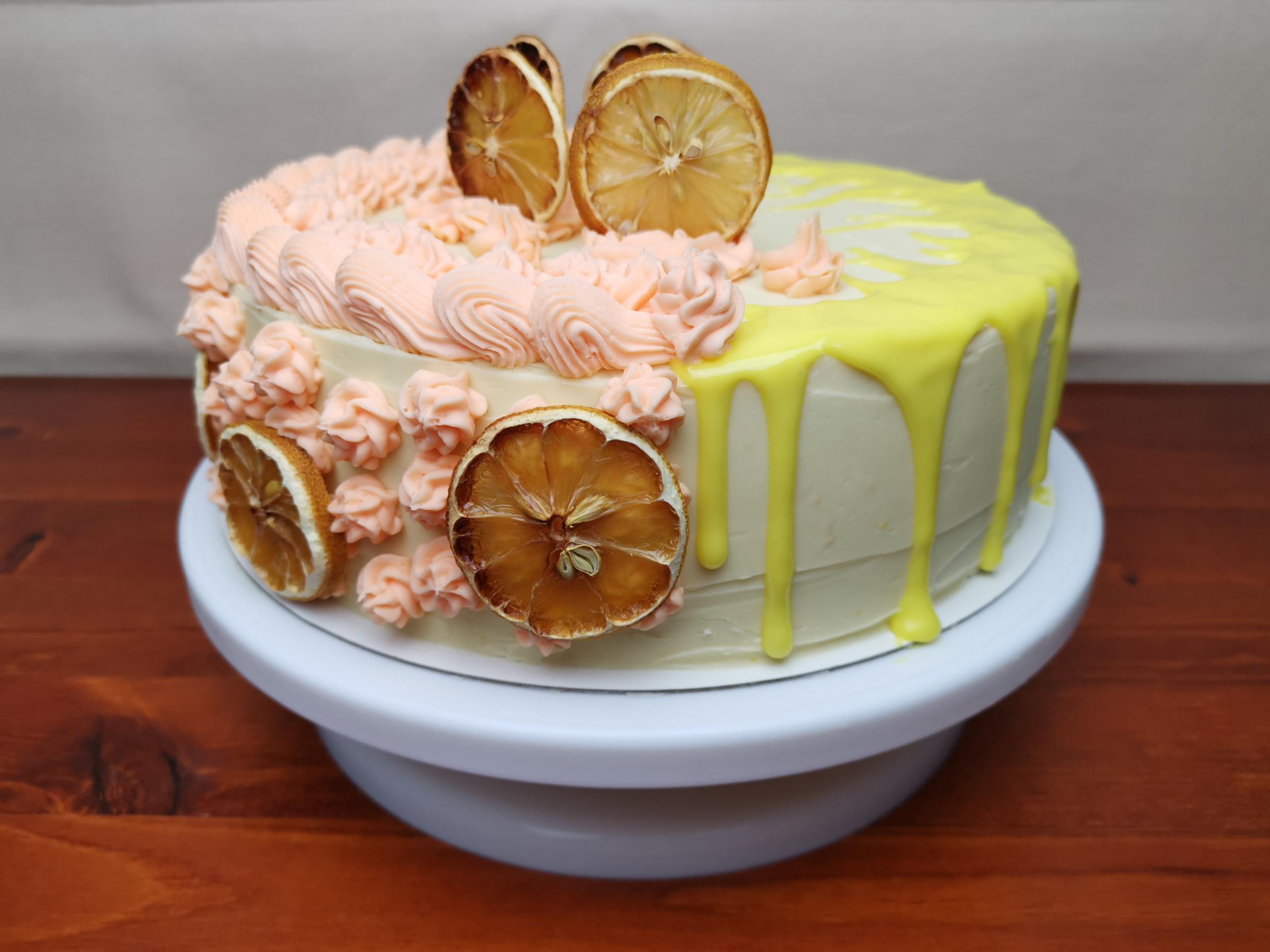 Lemon birthday cake