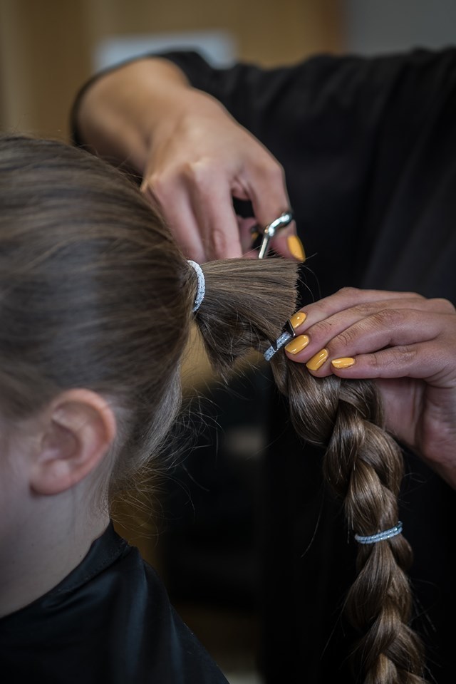 cutting off hair for charity